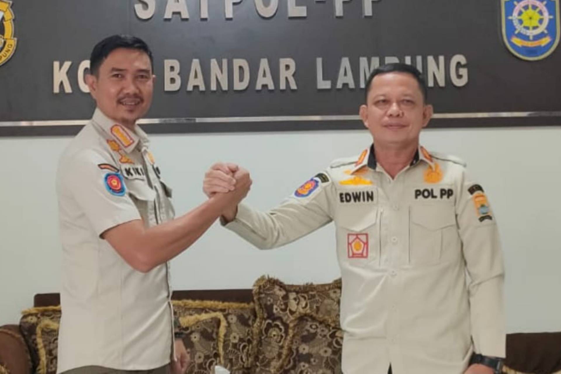 Foto Berita Kunjungan Kerja Kasatpol PP Kota Palembang di Kantor Satpol PP Kota Bandar Lampung