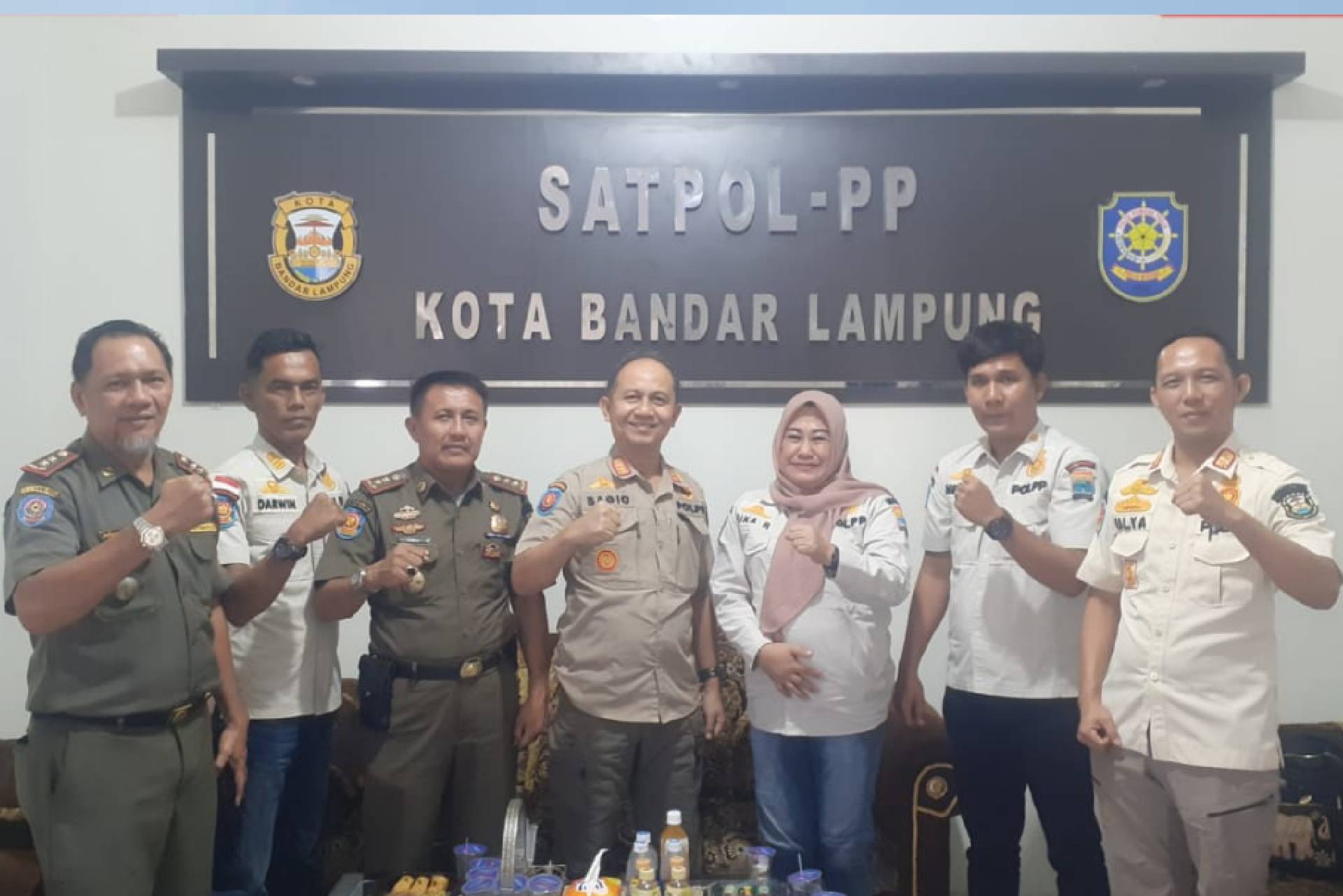 Foto Satpol PP Kota Bandar Lampung Menerima Kunjungan Kerja Dari Satpol PP Kota Palembang